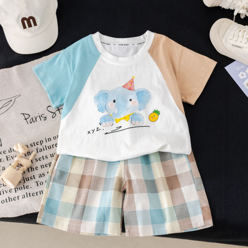 Baby Clothing Elephant - Children Summer Suits Baby Clothing Kids