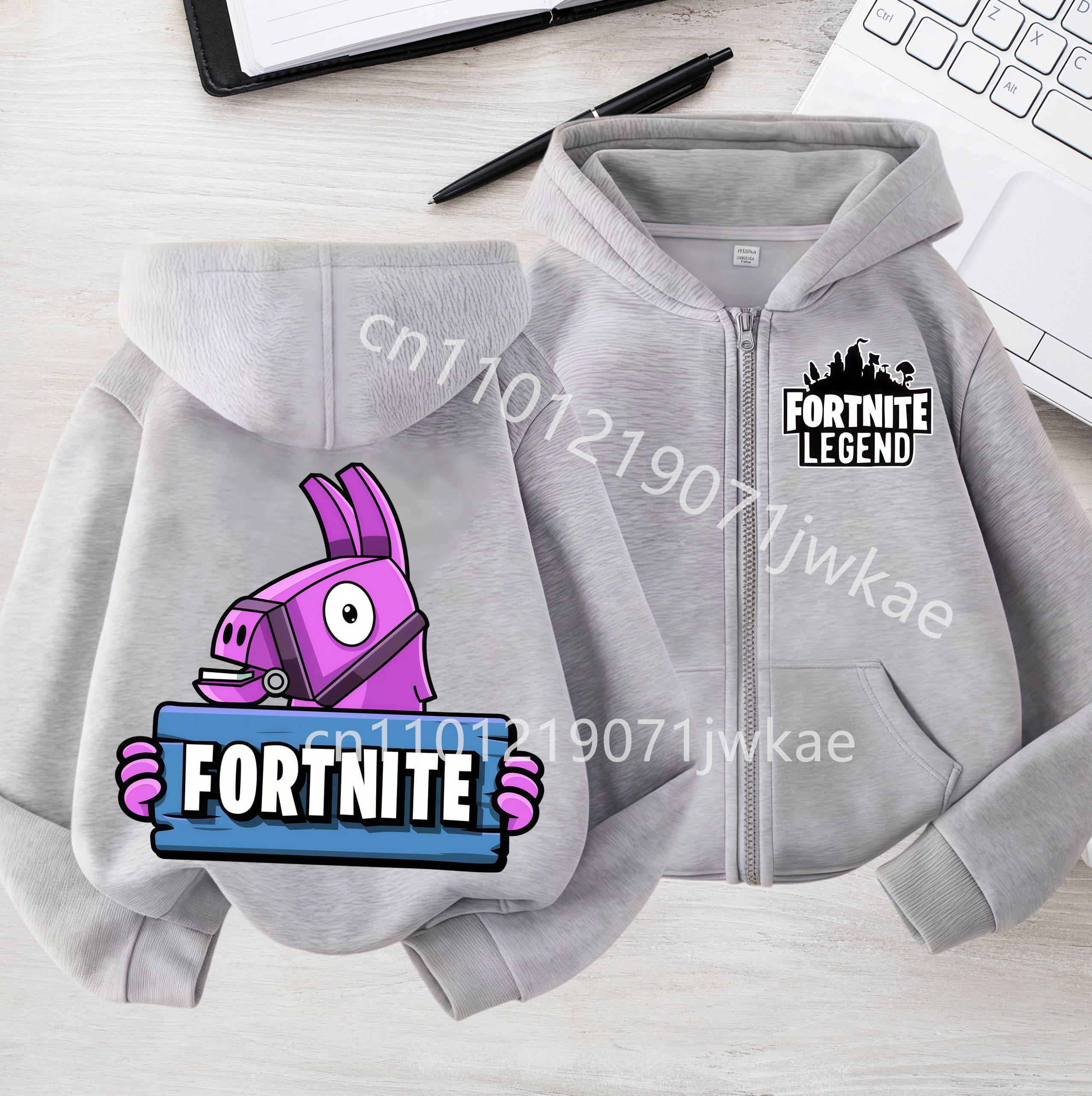 Baby Clothing Zipper - Fortnites Kids Zipper Hooded Coats Anime