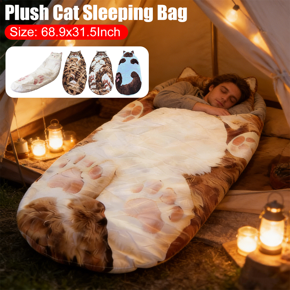 Large Sleeping Bag Cat Envelop - Fleece Sleep Bag のレビューと価格