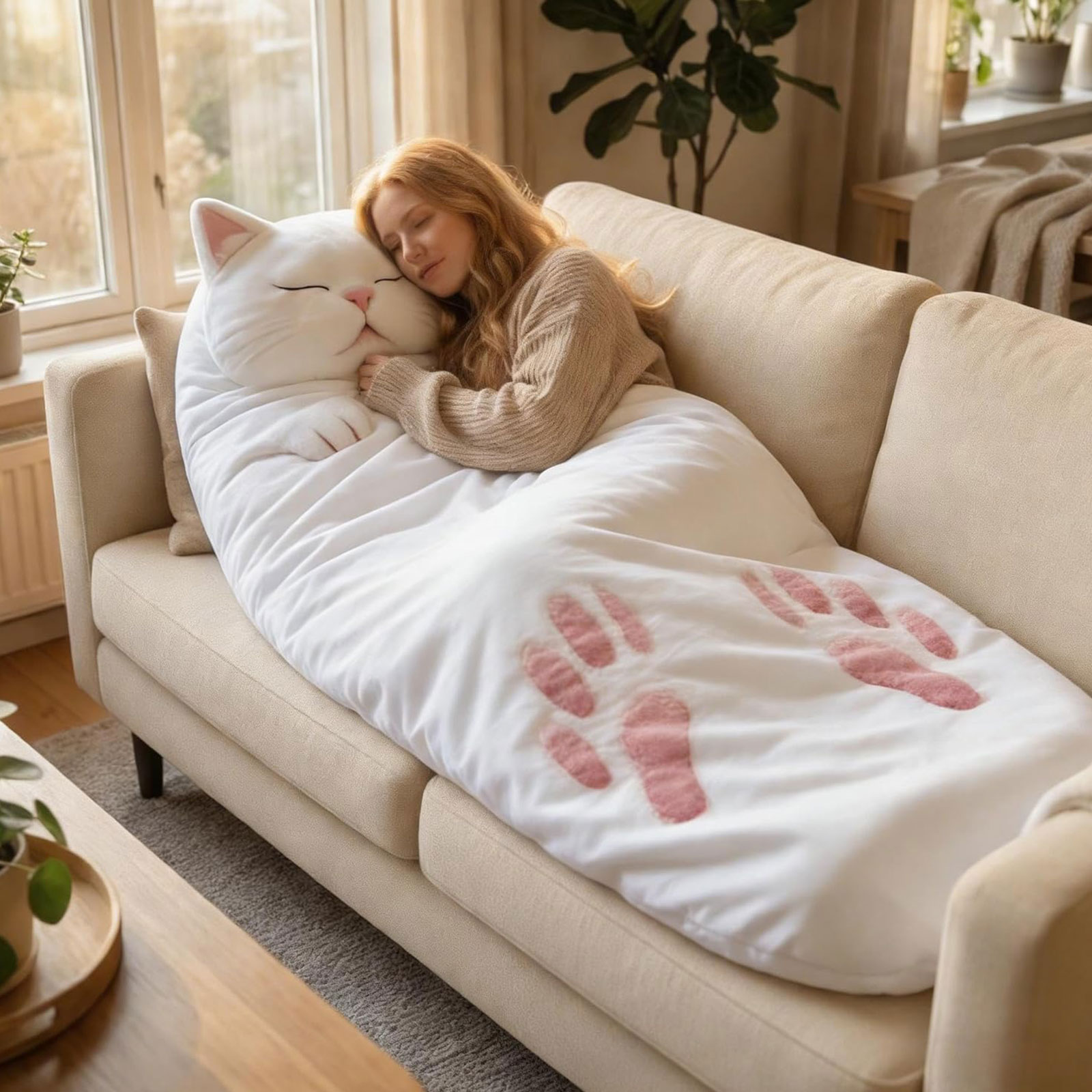 Large Sleeping Bag Cat Envelop - Fleece Sleep Bag のレビューと価格