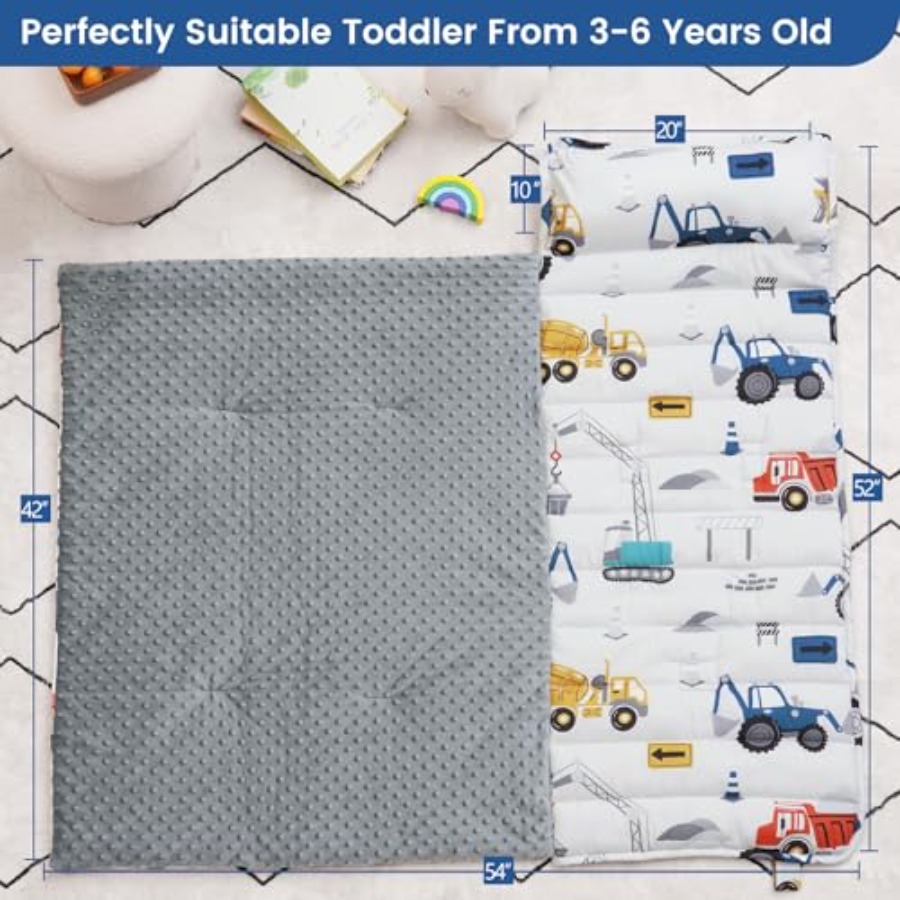 Toddler Nap Mat with Removable - Fleece Sleep Bag のレビューと価格