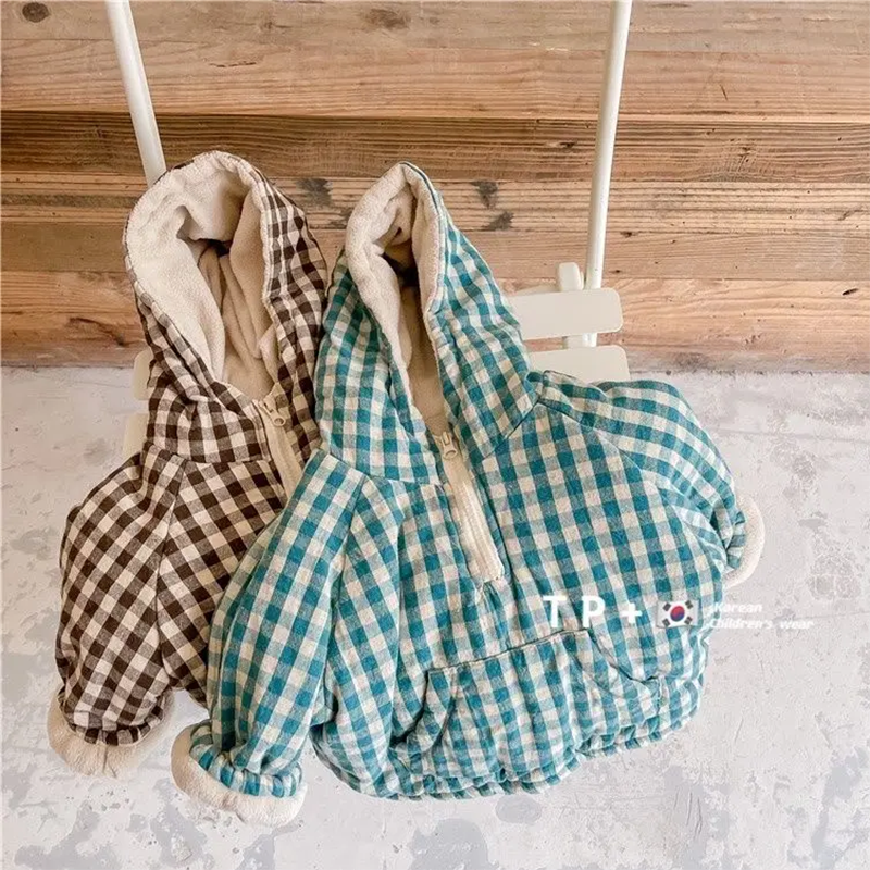 Fashion Plaid Kids Jacket 2026 - Baby Clothing Zipper のレビューと価格