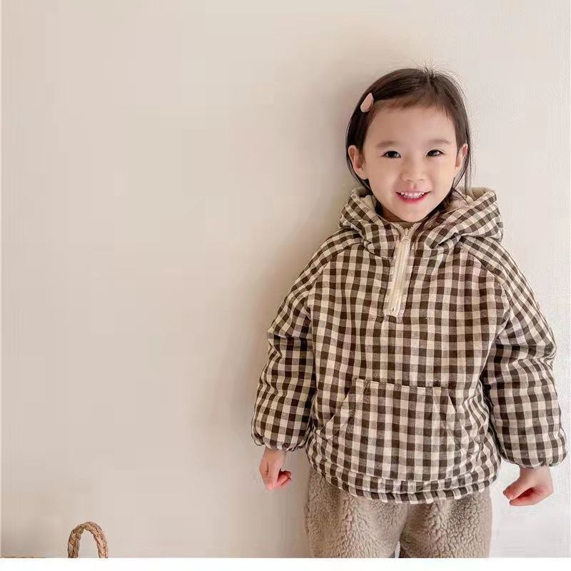 Fashion Plaid Kids Jacket 2026 - Baby Clothing Zipper のレビューと価格