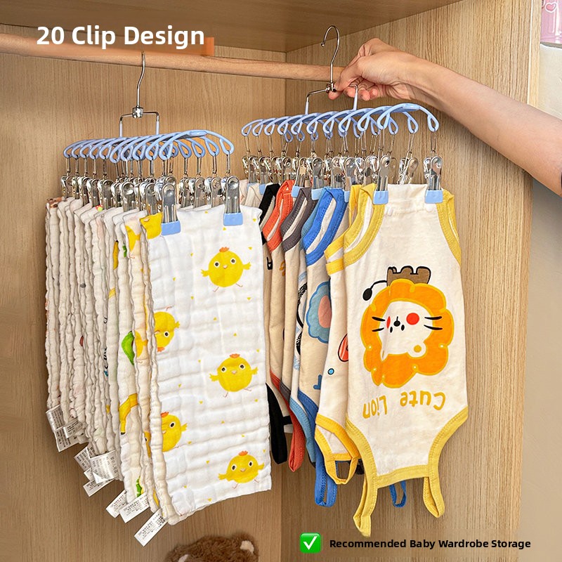 Baby Clothes Hanger Multi-clip - Baby Clothing Wardrobe のレビューと価格