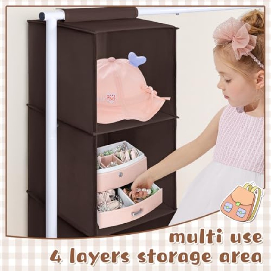 Clothing Rack with Hanging Org - Baby Clothing Wardrobe のレビューと価格