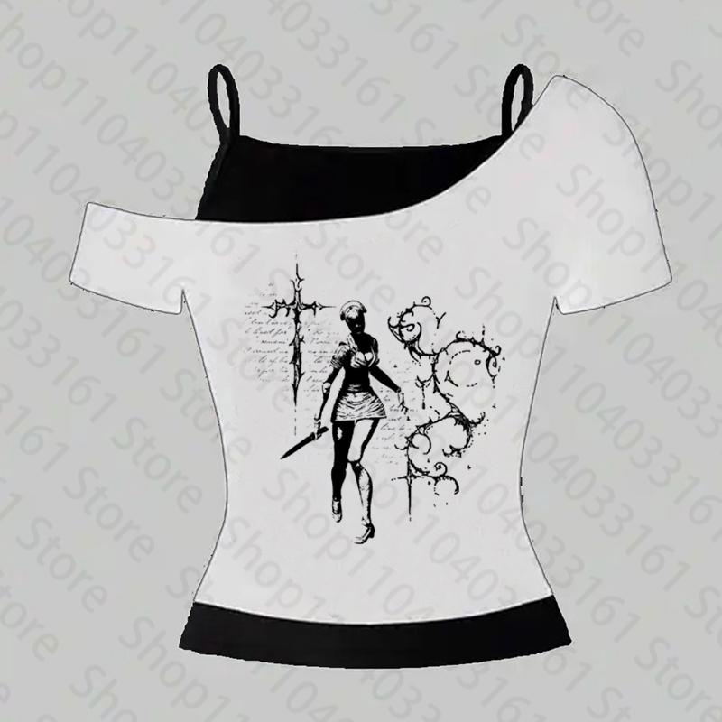 Gothic Printed Y2k Clothes Pun - Baby Y2K Clothing のレビューと価格