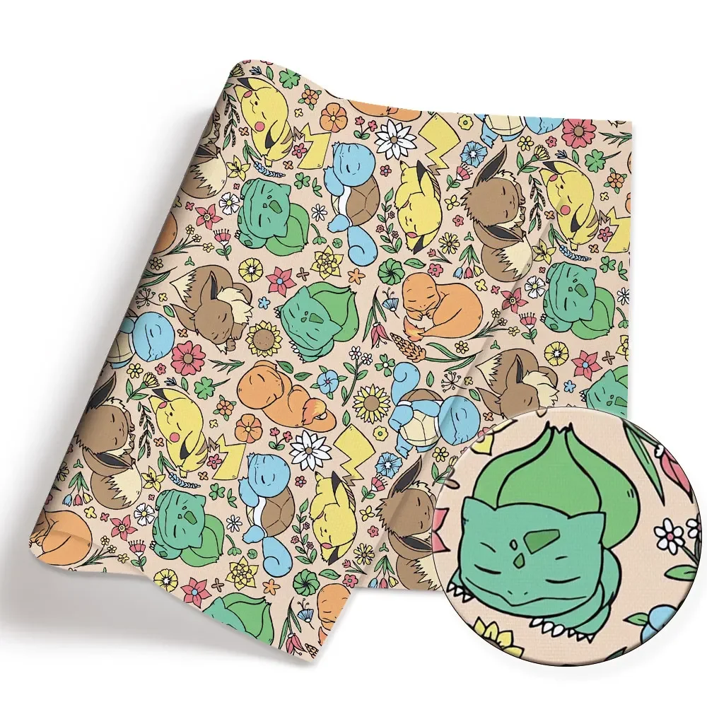 Pokemon Cartoon Fabric140*50cm - Baby Clothing Fabric のレビューと価格