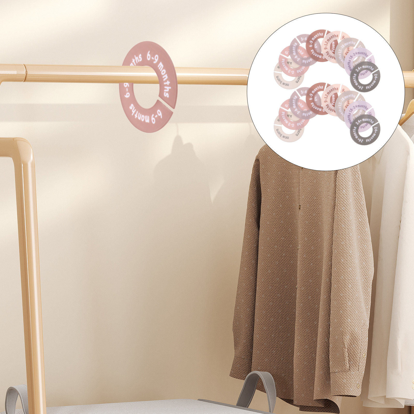 1Set Baby Closet Dividers Roun - Baby Clothing Wardrobe のレビューと価格