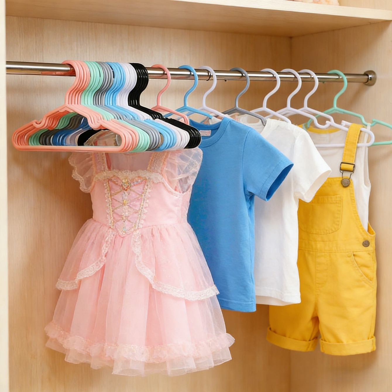10/20Pcs Non-Slip Clothes Hang - Baby Clothing Wardrobe のレビューと価格