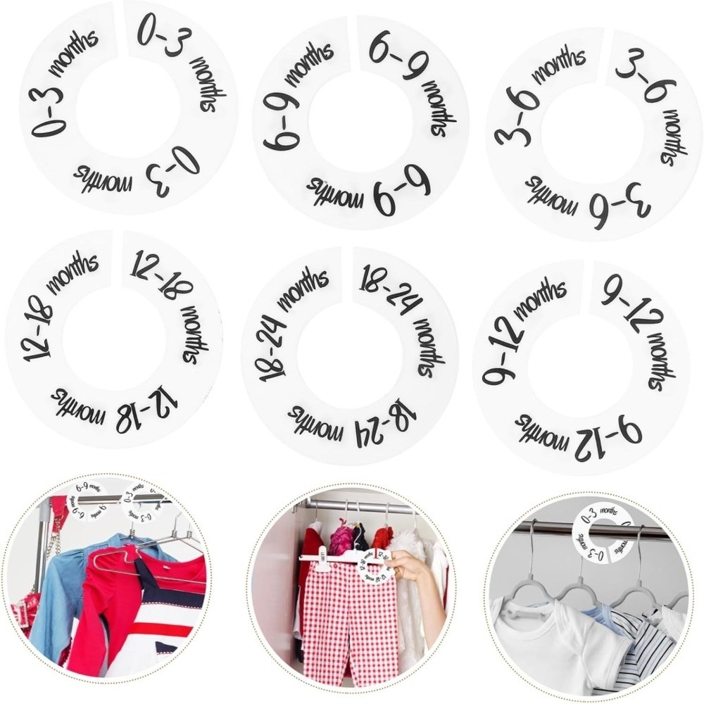 68/9Pcs Organizing Hangers Bab - Baby Clothing Wardrobe のレビューと価格