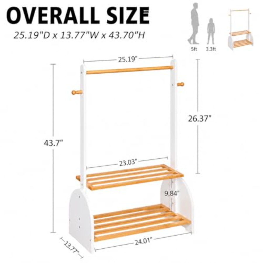 Clothing Rack with Adjustable  - Baby Clothing Wardrobe のレビューと価格