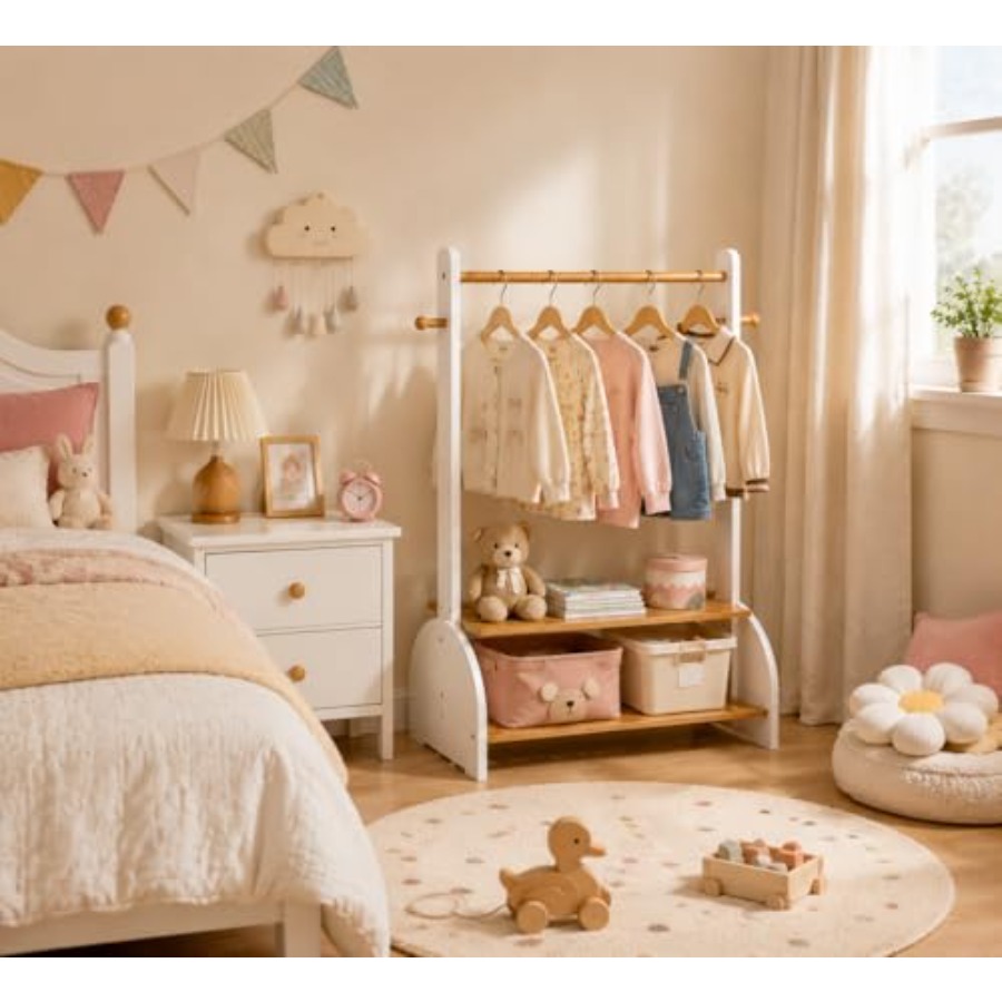 Clothing Rack with Adjustable  - Baby Clothing Wardrobe のレビューと価格