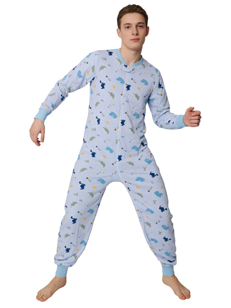 XXXL Adult Underwear Blue Dino - Baby Clothing Zipper のレビューと価格