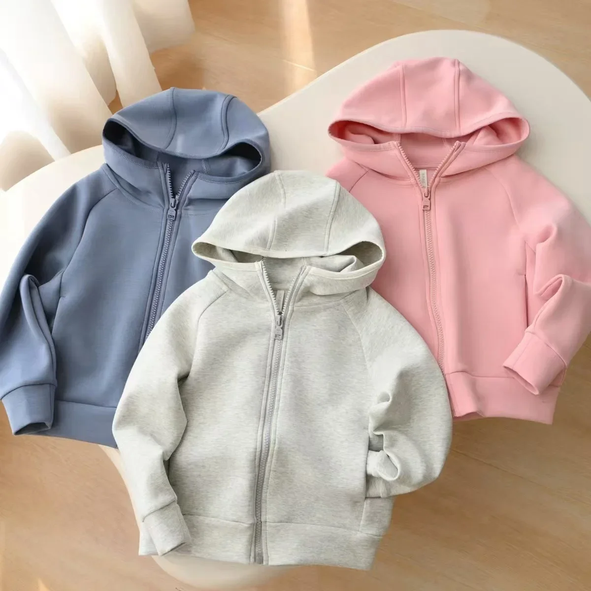 Boys Hooded Sweatshirt Jacket  - Baby Clothing Zipper のレビューと価格