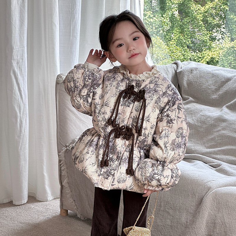 Girls Chinese Style Coat 2026  - Baby Clothing Zipper のレビューと価格