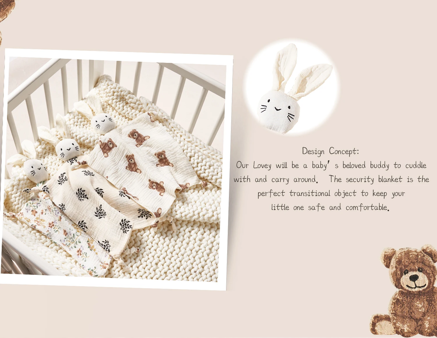 Baby Soothing Towel: Soft Rabb - Baby Clothing Fabric のレビューと価格
