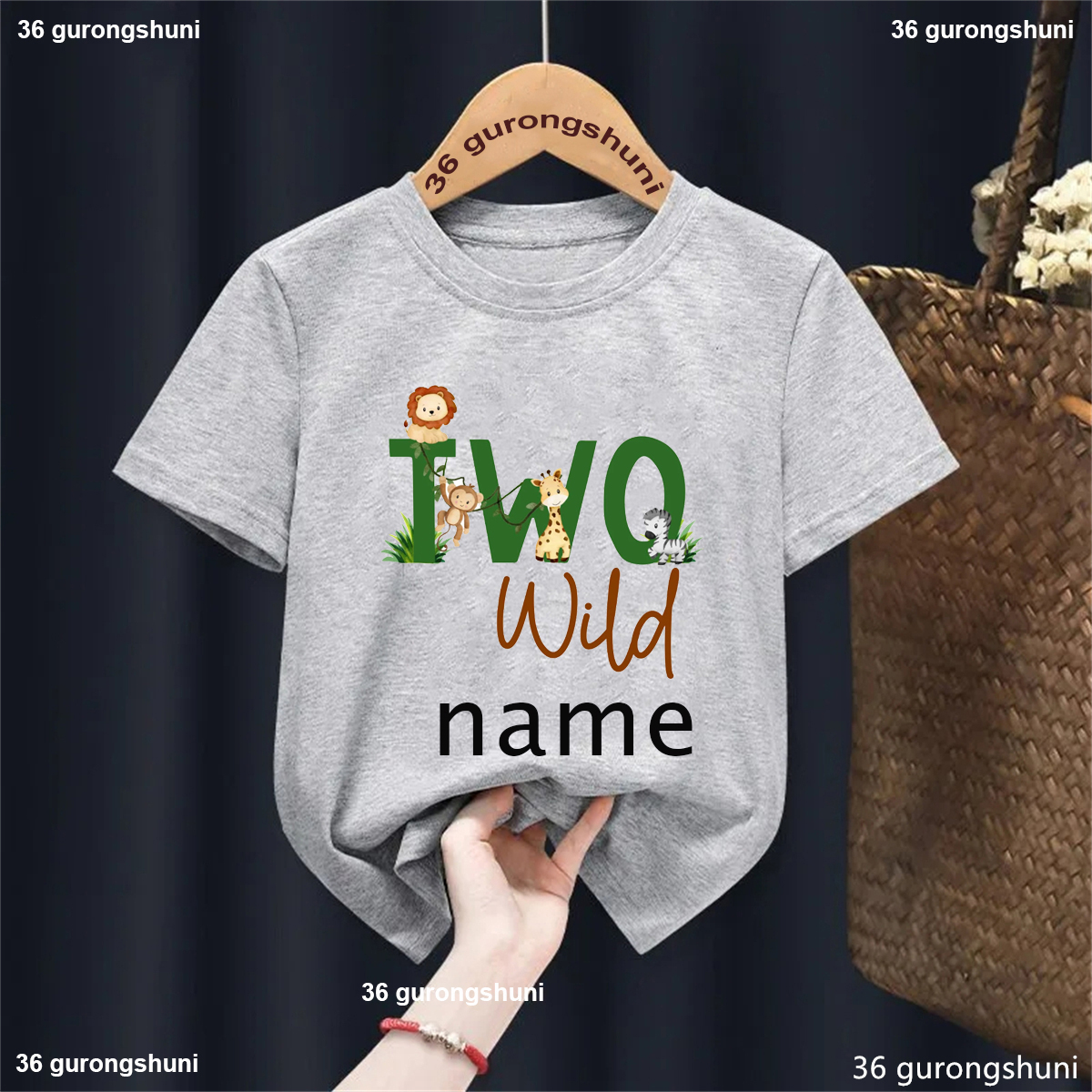Custom Name Two/One Wild Zoo A - Baby Clothing Elephant のレビューと価格