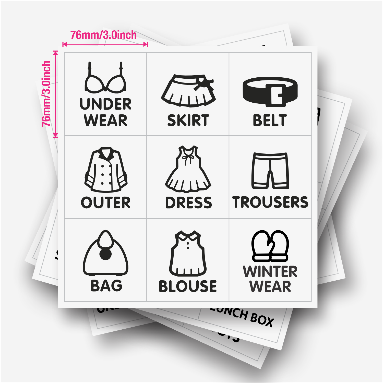 9 pcs/Sheet, Wardrobe Organize - Baby Clothing Wardrobe のレビューと価格
