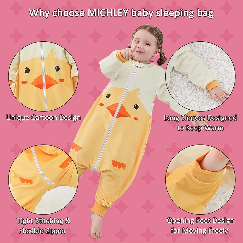 MICHLEY Halloween Cute Duck Ca - Fleece Sleep Bag のレビューと価格