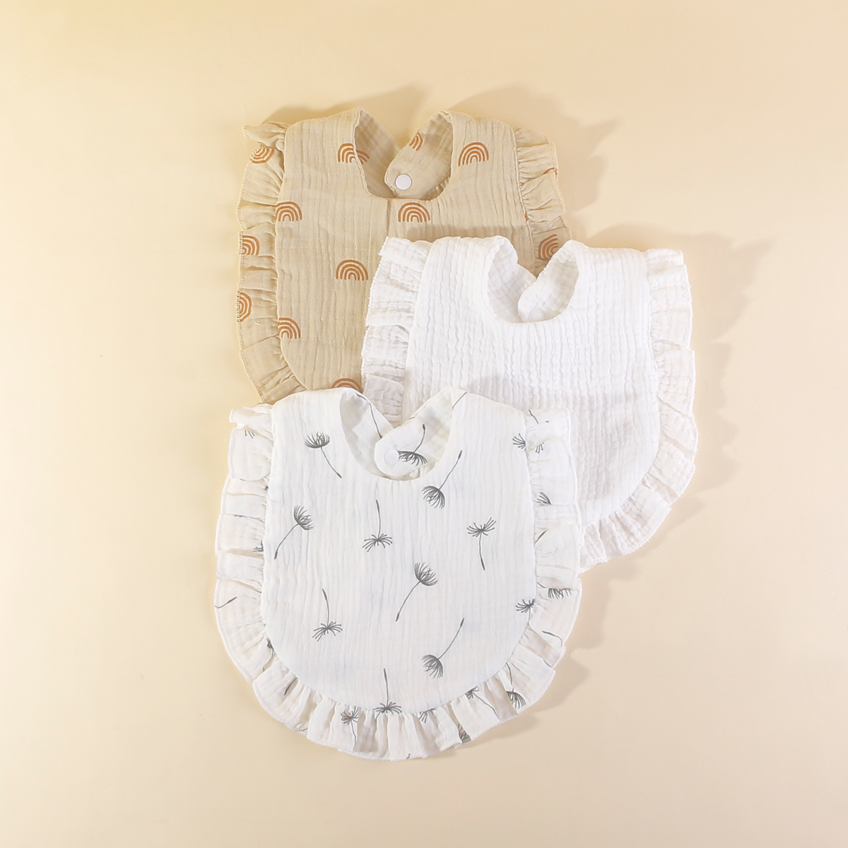 3pcs/set Baby Muslin Bibs Soft - Baby Clothing Fabric のレビューと価格